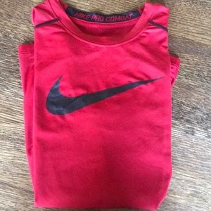 Nike boys pro combat dri fit athletic long sleeve